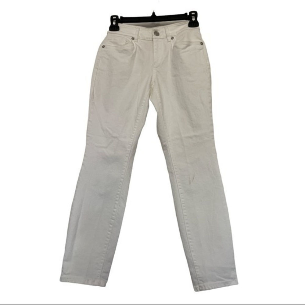 Ann Taylor Loft Outlet White Jeans Sz 00P EUC #7572